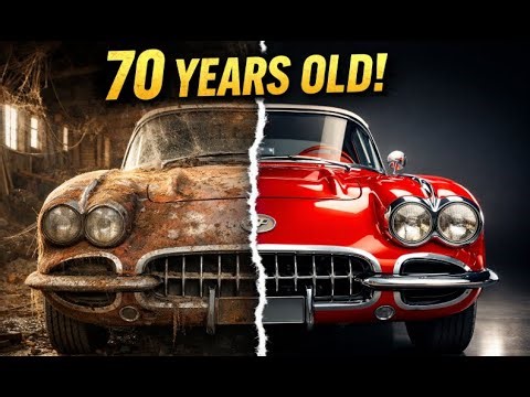 🔥 70 Years Old Chevrolet Corvette C1 Restored – From Abandoned to Showroom Legend!