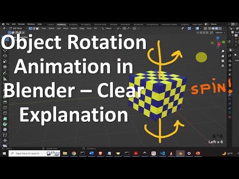 Object Rotation Animation in Blender - Clear and Detailed Tutorial With Angular Velocity Adjustment