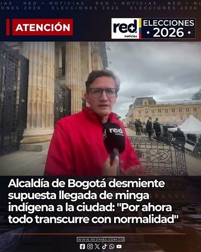 Bogotá Mayor's Office responds to claims regarding the arrival of the indigenous minga