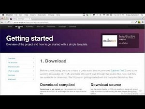 Twitter Bootstrap 2 Tutorial | Documentation Overview