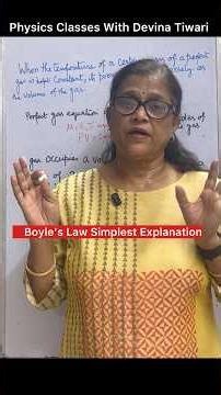 Boyle’s Law Explained With AIPMT Questions #physicsshorts #boyleslaw