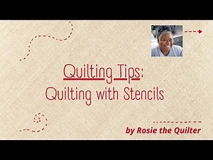 Quilting with Stencils