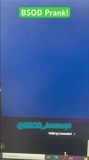 BSOD Prank! #bluescreen #bsod #windows #goodbyebluescreen