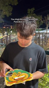 You tried the viral Cartoon Art Pancakes in Roxas Night Marker, Davao City 🥞✨. #DavaoCity #Davao #DavaoDelSur #davaofood #roxasnightmarketdavao #DavaoInfluencer #DavaoCreators | Essachar