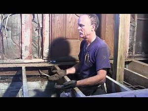 How to replace a rotten sill plate