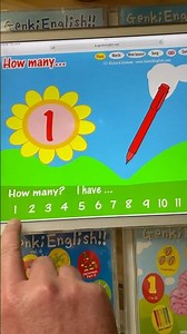 Genki English Lesson 30: How many? Numbers! from the iPad Student Set! (Or PC/Mac Teacher’sSet too!)