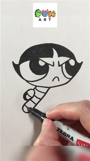 How To Draw BUTTERCUP | POWERPUFF GIRLS | VERY EASY~!