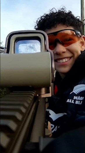 My Son's First reaction to Airsoft🥺 #shorts