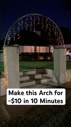 How to DIY a Lighted Arch for $10 | Decoration Ideas: Holidays, Birthdays, Weddings, Special Events