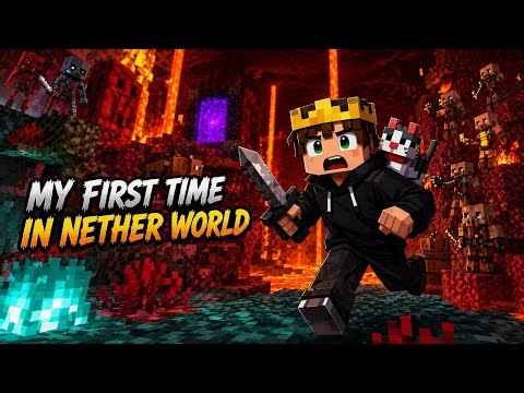 My First Time in the Nether World 😱 | Minecraft Nether Survival Adventure