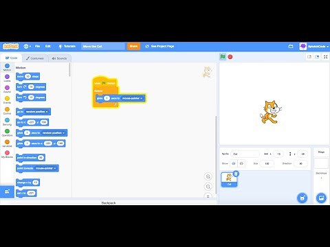 Scratch for Beginners - Move The Cat