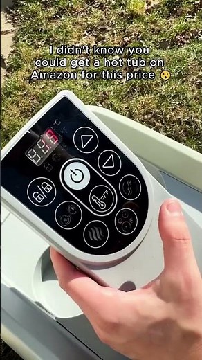 An inflatable hot tub that sets up in 20 minutes - 130 bubble jets, heats to 104 degrees