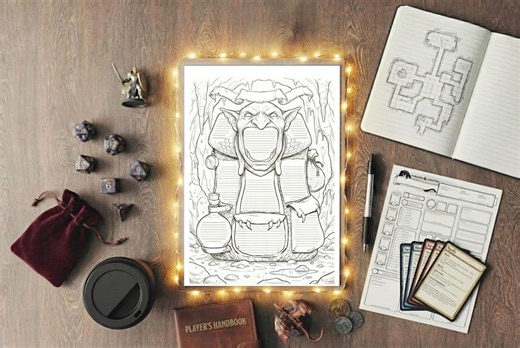 Goblin Dnd Character Inventory Sheet Bag of Holding, Digital Printable Dnd Inventory, Fantasy RPG Character Sheet, Goblin Dnd Sheet, A4 - Etsy