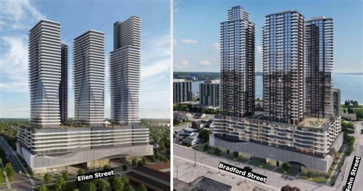 SURVEY: Barrie 61-storey apartment proposal: Massive five-tower development double height of existing buildings