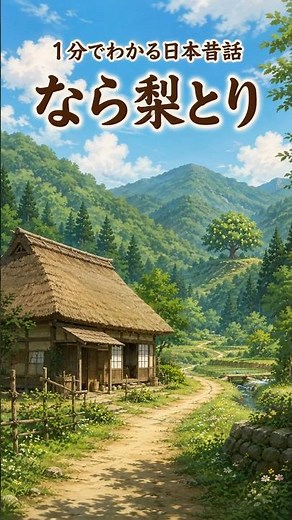 【1分でわかる日本昔話】なら梨とり｜三人兄弟が挑む不思議な山