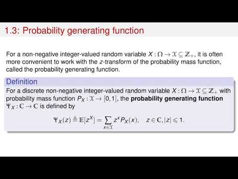 PRP 11: Generating Functions