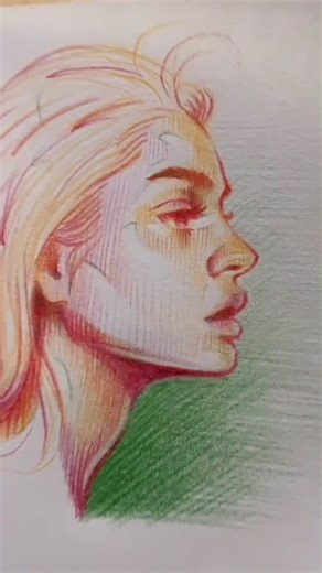 Drawing a Portrait with Three Split-Complementary Colors