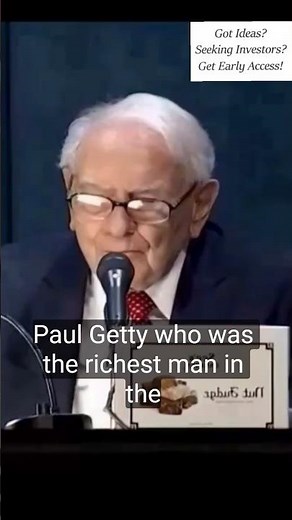 🔑 💰 Warren Buffett on Paul Getty
