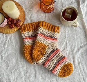 Easy Crochet Socks Pattern: Beginner-friendly, Made-to-measure (PDF Pattern) - Etsy