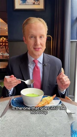 This is so the soup cools down and you don’t scald your mouth!