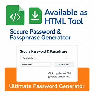 Secure Password & Passphrase Generator | HTML Tool   PDF Guide | Instant Download - Etsy UK