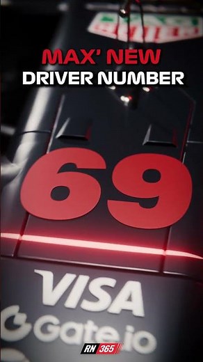 Max Verstappen Reveals New F1 Driver Number #f1 #formula1 #Maxverstappen #rn365