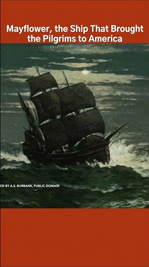 Mayflower, the Ship that Brought the Pilgrims to America. #pilgrims #earlyamerica #tellinghistory