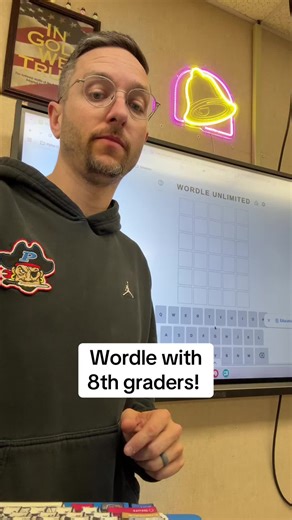 Engaging Wordle Challenge with 8th Graders