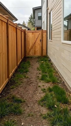 Stunning Side Yard Makeover with Paver Walkway