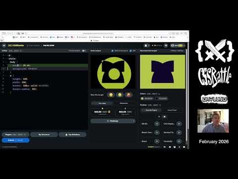 CSSBattle for FEBRUARY 22 (2026)
