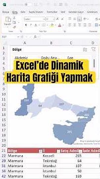 Creating a dynamic map chart in Excel #excel #excellessons #exceltips #exceltricks