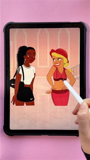 Lottie glow up #lottie #charlottelabouf #glowup #disneyprincesses #disney #digitalart