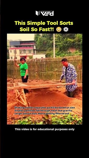 Soil Sorted Instantly?! 🤯 Simple Physics Tool ⚙️ #shorts #viral