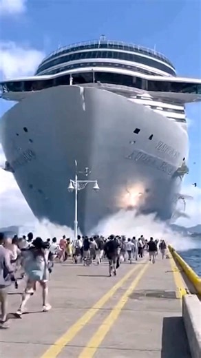 Cruise Ship Crashes Into Dock After Losing Control! | Ship Disaster