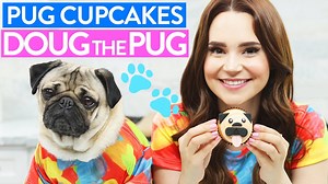 Rosanna Pansino Makes Cute Pug Cupcakes With Help From Doug the Pug