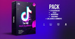 Dynamic TikTok Social Media Interface and Engagement Kit
