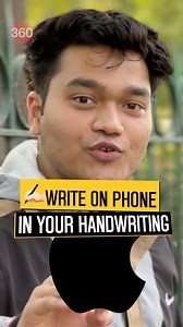 Write texts in your own HandWriting! #handwriting #writetext #tech #trending #explore #iphonefeature | Gadgets 360