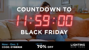 Black Friday is brighter at Lighting New York—find your perfect lights & save big! | Lighting New York