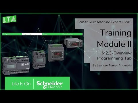 EcoStruxure Machine Expert HVAC Training - M2.3 Overview Programming Tab