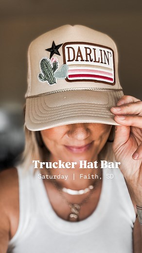 It’s HAPPENING!!!! I am hosting my first trucker hat bar on Saturday in Faith, South Dakota during the Faith Stock Show and Rodeo! Come and see me AND make a hat with me!!! The trucker hat bar will in Faith be at Keffeler Kreations from noon-2:00pm! Keffeler Kreations is right behind the Cenex station! Then, stick around for the carnival, horse races and rodeo Saturday evening! I’ll hopefully have more pop ups here and there! If you have a hat order request, let me know! If you’re local to weste