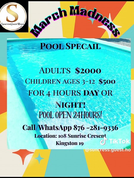 Host the Ultimate Pool Party in Kingston, Jamaica