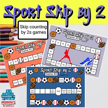 Skip Counting by 2 Game | Differentiated Board Games | 1st & 2nd Grade