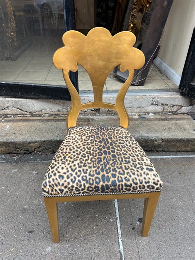 Animal Print Leopard Accent Small Chair - Etsy