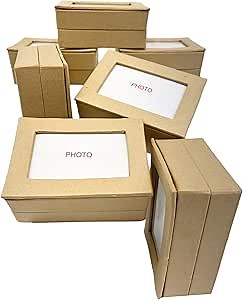 Expo International Value Pack of 72 Rectangular Photo Box-Small Tulle, Natural