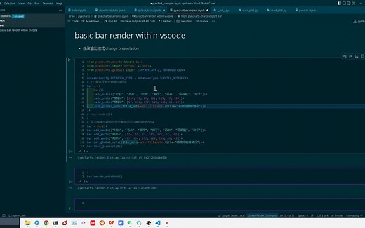 vscode jupyter 插件中解决pyecharts图表不显示问题