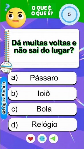 O que é o que é? Charadas para você adivinhar #quiz #charadas