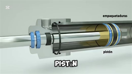 Como funciona un cilindro hidráulico, características y más. #hidraulica #hidraulicaexclusiva #mecanicapesada