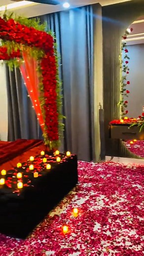💞 Wedding Room Decoration Ideas 💞 Transform your special day into a fairytale with our romantic wedding room decoration ideas! 🌹✨ From fresh flower arrangements to soft lighting, heart-shaped balloons, candles, and elegant setups — we create a dreamy atmosphere perfect for your big day. 💍💕 Make your first night unforgettable with Saqib Flowers & Event Decor — where every detail blooms with love! 🌸 📞 For bookings: 03457521227 #WeddingRoomDecor #SaqibDecor #RomanticSetup #WeddingIdeas #Okar
