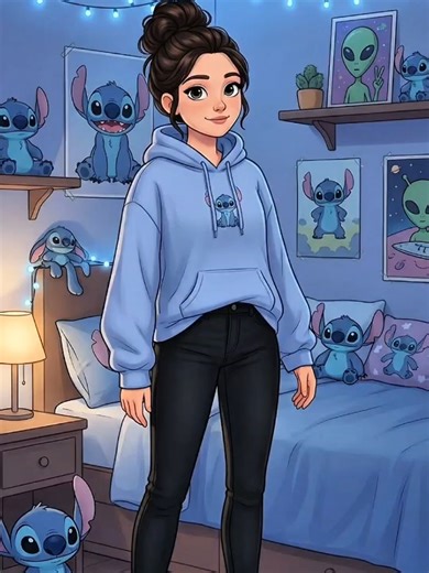 Replying to @emmystitch7 Meet Emmy The Girl Who is Obsessed with Stitch #highschool #stereotypes #stitch #emmy #characters