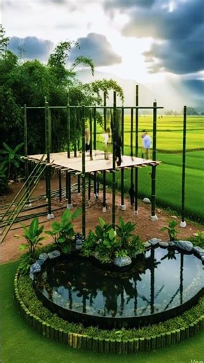 Building a Dream Bamboo House | Epic Construction Timelapse